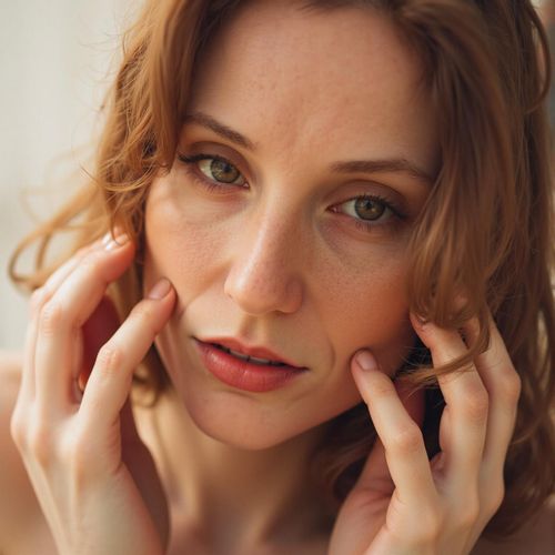 Showcase image for Magazine Cover Shot - Prompt: a photo of me WOMAN as if on a magazine cover, close-up portrait, flawless makeup and hair, striking an iconic pose. WOMAN looking directly at camera with intense charisma.